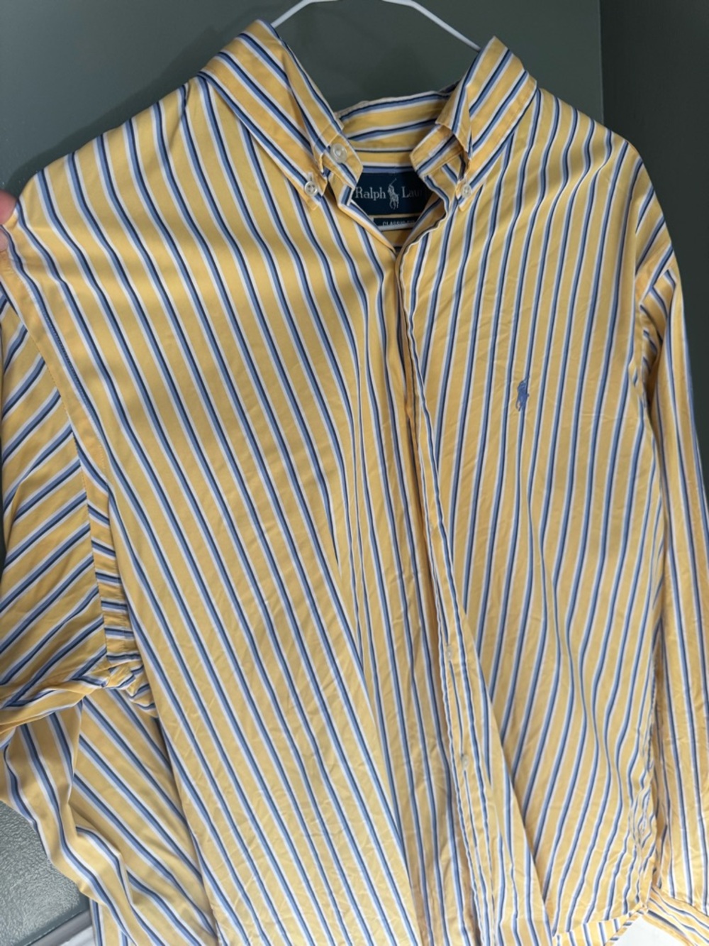 Vintage Ralph Lauren Men's Button A Large 90s - Picture 2 of 5